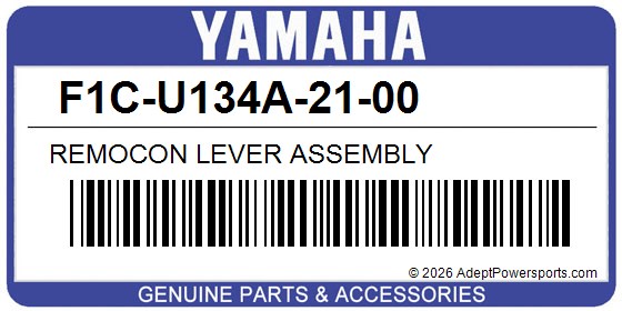 Yamaha F1C-U134A-21-00 Remocon Lever Assembly