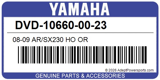 Yamaha DVD-10660-00-23 08-09 Ar/Sx230 Ho Or