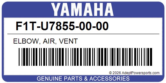 Yamaha F1T-U7855-00-00 Elbow, Air, Vent