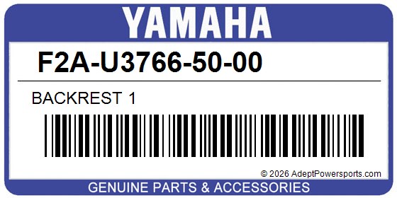 Yamaha F2A-U3766-50-00 Backrest 1