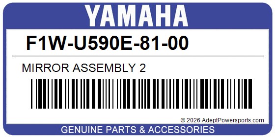 Yamaha F1W-U590E-81-00 Mirror Assembly 2