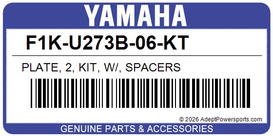 Yamaha F1K-U273B-06-KT Plate, 2, Kit, W/, Spacers