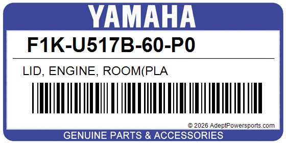 Yamaha F1K-U517B-60-P0 Lid, Engine, Room(Pla