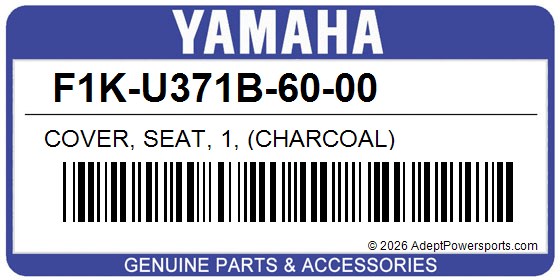 Yamaha F1K-U371B-60-00 Cover, Seat, 1, (Charcoal)