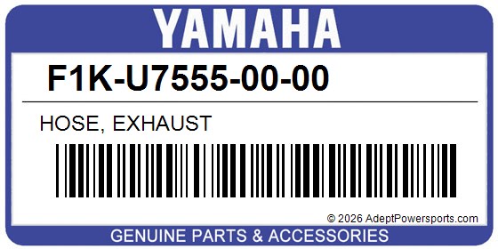 Yamaha F1K-U7555-00-00 Hose, Exhaust