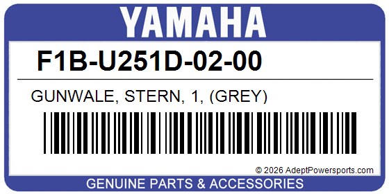 Yamaha F1B-U251D-02-00 Gunwale, Stern, 1, (Grey)