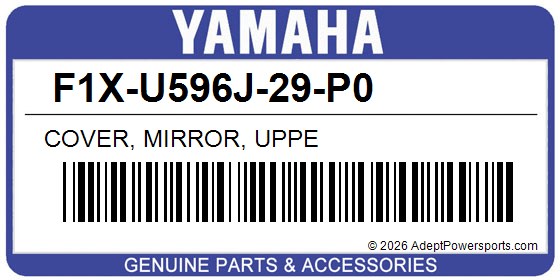 Yamaha F1X-U596J-29-P0 Cover, Mirror, Uppe