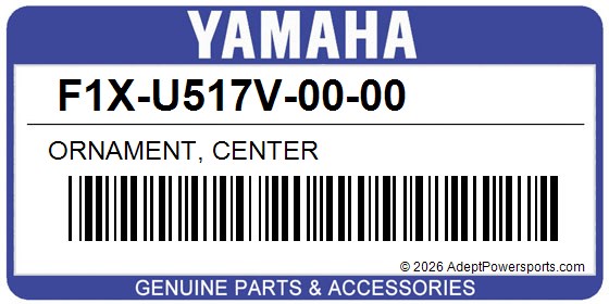 Yamaha F1X-U517V-00-00 Ornament, Center