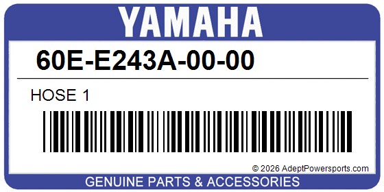 Yamaha 60E-E243A-00-00 Hose 1