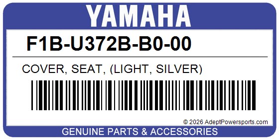 Yamaha F1B-U372B-B0-00 Cover, Seat, (Light, Silver)