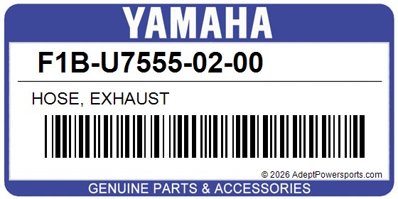 Yamaha F1B-U7555-02-00 Hose, Exhaust