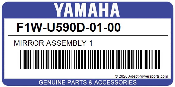 Yamaha F1W-U590D-01-00 Mirror Assembly 1