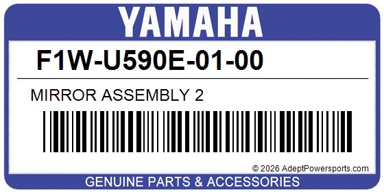 Yamaha F1W-U590E-01-00 Mirror Assembly 2