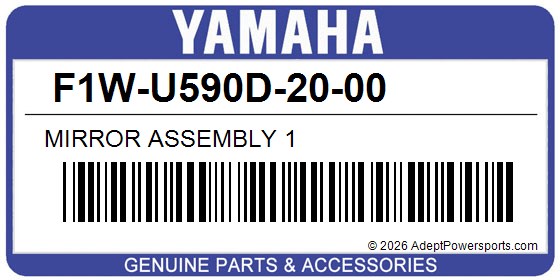Yamaha F1W-U590D-20-00 Mirror Assembly 1