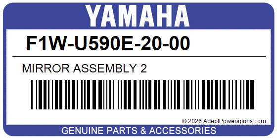 Yamaha F1W-U590E-20-00 Mirror Assembly 2