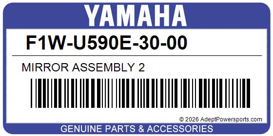 Yamaha F1W-U590E-30-00 Mirror Assembly 2