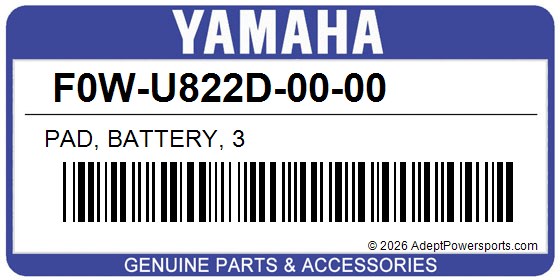 Yamaha F0W-U822D-00-00 Pad, Battery, 3