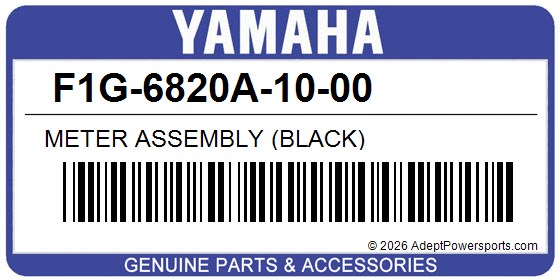 Yamaha F1G-6820A-10-00 Meter Assembly (Black)