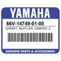 Yamaha 66V-14749-01-00 Gasket, Muffler, Damper, 2