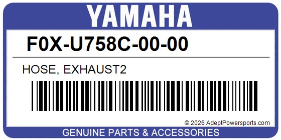 Yamaha F0X-U758C-00-00 Hose, Exhaust2