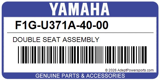 Yamaha F1G-U371A-40-00 Double Seat Assembly