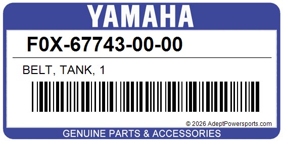 Yamaha F0X-67743-00-00 Belt, Tank, 1