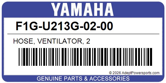 Yamaha F1G-U213G-02-00 Hose, Ventilator, 2