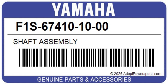 Yamaha F1S-67410-10-00 Shaft Assembly