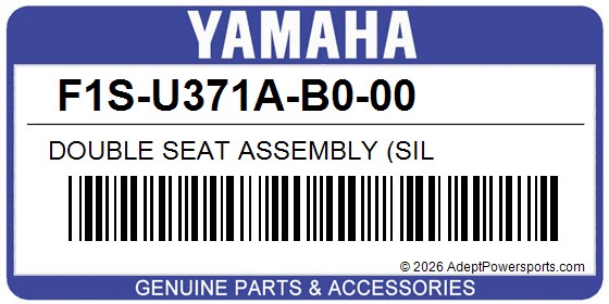 Yamaha F1S-U371A-B0-00 Double Seat Assembly (Sil