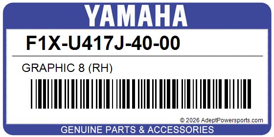 Yamaha F1X-U417J-40-00 Graphic 8 (Rh)