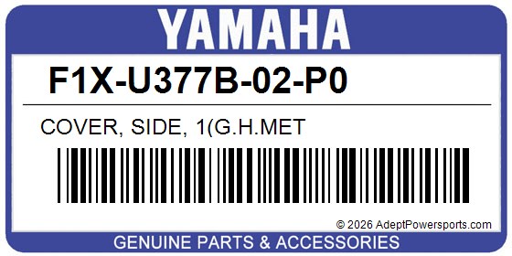 Yamaha F1X-U377B-02-P0 Cover, Side, 1(G.H.Met