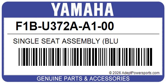 Yamaha F1B-U372A-A1-00 Single Seat Assembly (Blu