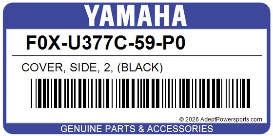 Yamaha F0X-U377C-59-P0 Cover, Side, 2, (Black)