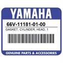 Yamaha 66V-11181-01-00 Gasket, Cylinder, Head, 1