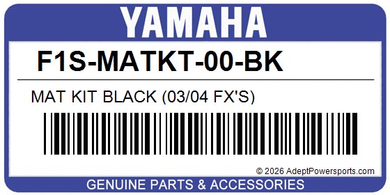 Yamaha F1S-MATKT-00-BK Mat Kit Black (03/04 Fx's)