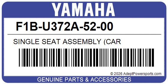 Yamaha F1B-U372A-52-00 Single Seat Assembly (Car