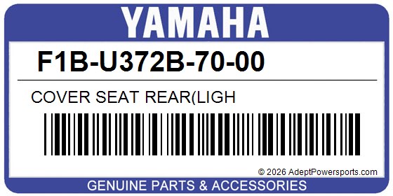 Yamaha F1B-U372B-70-00 Cover Seat Rear(Ligh