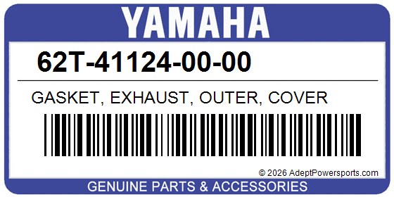 Yamaha 62T-41124-00-00 Gasket, Exhaust, Outer, Cover