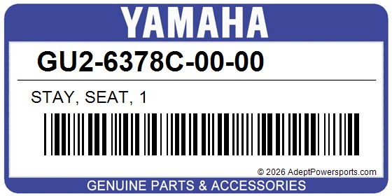 Yamaha GU2-6378C-00-00 Stay, Seat, 1