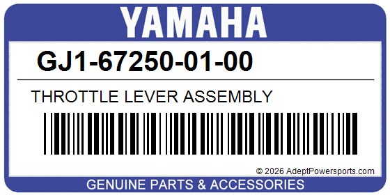 Yamaha GJ1-67250-01-00 Throttle Lever Assembly