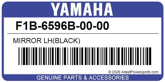Yamaha F1B-6596B-00-00 Mirror Lh(Black)