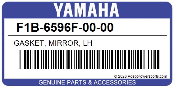 Yamaha F1B-6596F-00-00 Gasket, Mirror, Lh