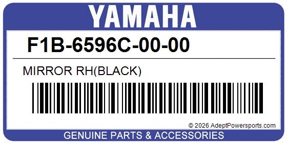 Yamaha F1B-6596C-00-00 Mirror Rh(Black)