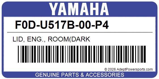 Yamaha F0D-U517B-00-P4 Lid, Eng., Room(Dark