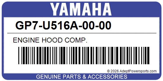 Yamaha GP7-U516A-00-00 Engine Hood Comp.