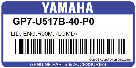 Yamaha GP7-U517B-40-P0 Lid, Eng.R00m, (Lgmd)