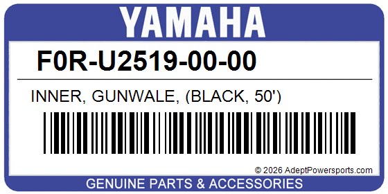 Yamaha F0R-U2519-00-00 Inner, Gunwale, (Black, 50')