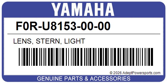 Yamaha F0R-U8153-00-00 Lens, Stern, Light