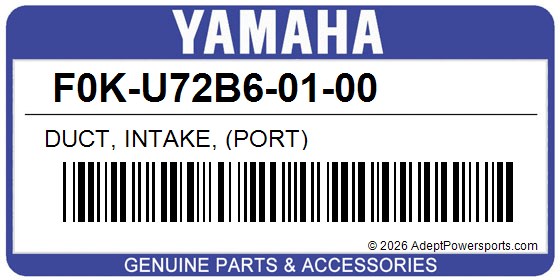 Yamaha F0K-U72B6-01-00 Duct, Intake, (Port)