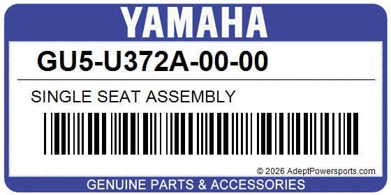 Yamaha GU5-U372A-00-00 Single Seat Assembly